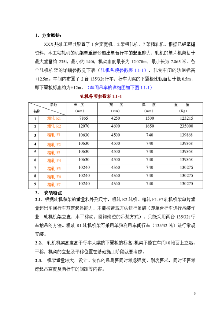 ]热轧改造工程轧机机架安装方案-图一