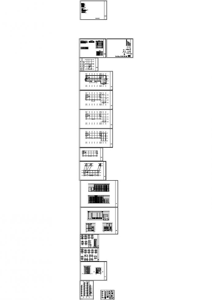 某9度区钢框架、砼框架办公楼建筑、结构施工图_图1