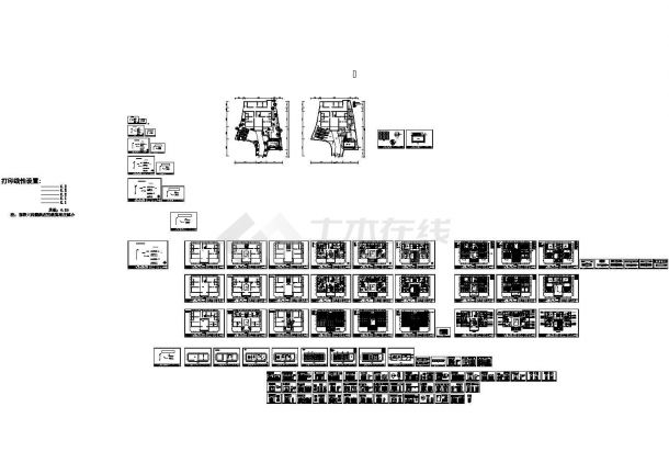 田园风格3层自建别墅建筑设计CAD施工图-图二