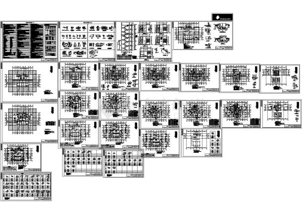 某地上十八层剪力墙住宅结构设计图CAD-图一