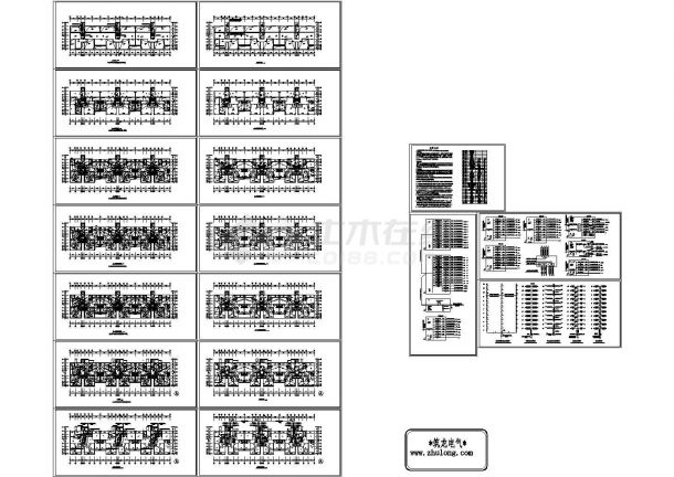 某住宅楼强弱电全套施工图纸-图一