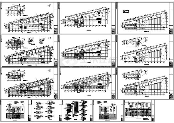 某商住楼强电全套图纸（含机房、空调配电系统、变配电室.），14张-图一