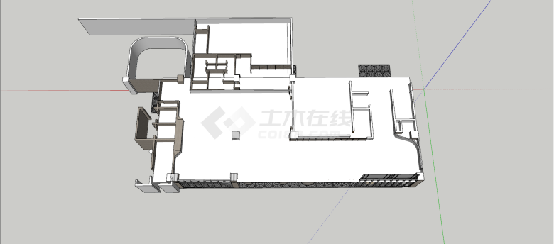 现代简约风格西餐厅su模型-图一