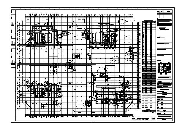 某住宅小区地下二层设备留洞平面图_图1
