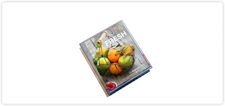 新鲜水果封面书籍杂志组合su模型-图二