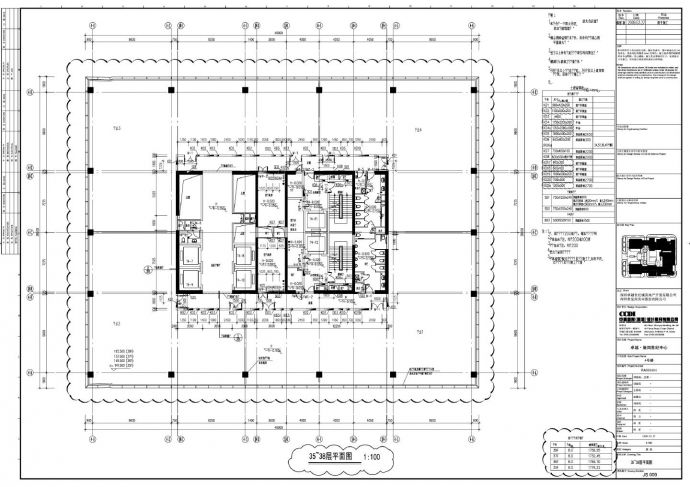某房地产中心4号楼高层建筑规划图_图1