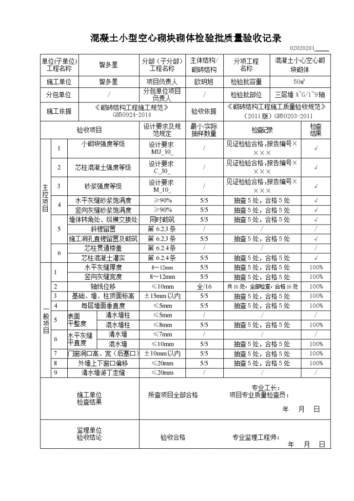 检验批质量验收记录(已分类)-图一