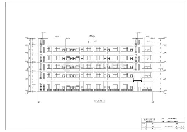 资兴市鲤鱼江中学综合楼建设项目-建筑施工CAD图-图一