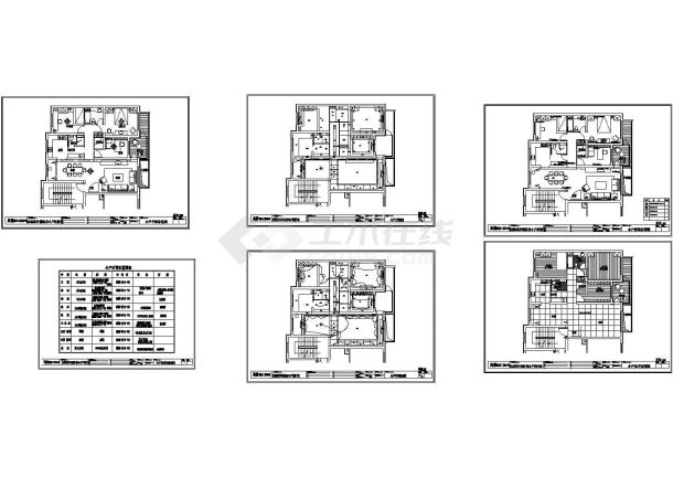 史南桥-沈阳万科样板房室内装修设计cad施工图-图二