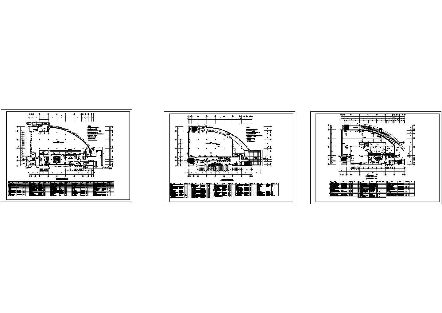 黄圃技校三期厨房设计cad施工平面图（含设计说明，含每层技术经济指标）