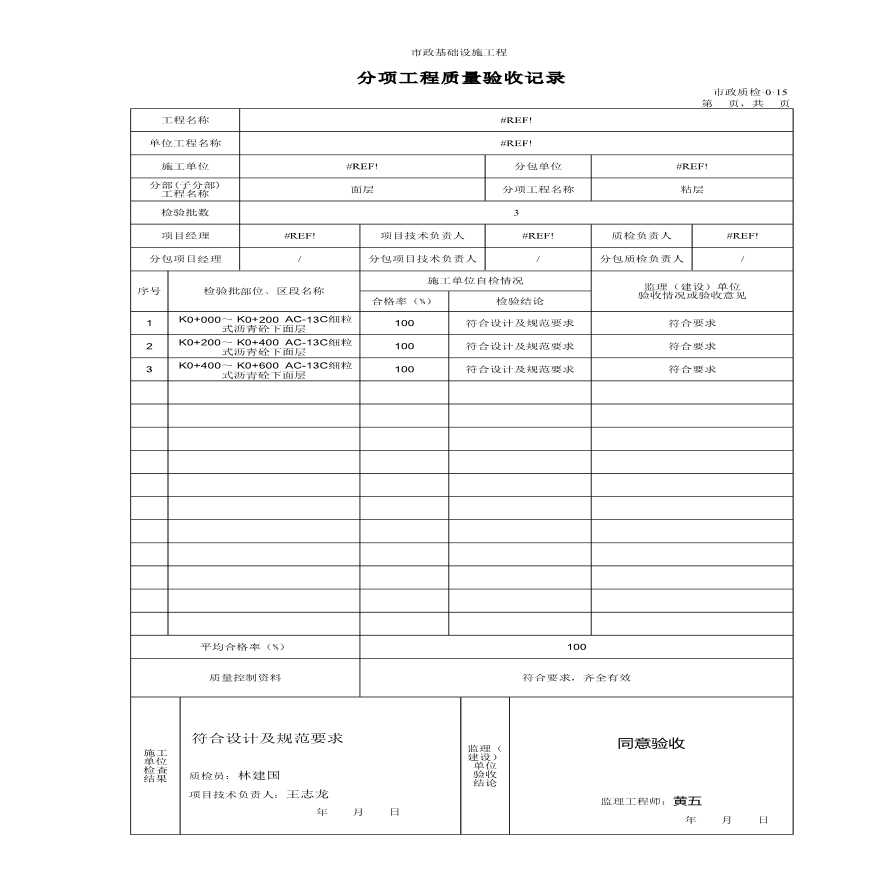 3015分项工程质量验收记录—面层-图二