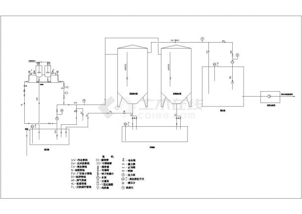 综合净水器处理工业废水工艺流程图-图二