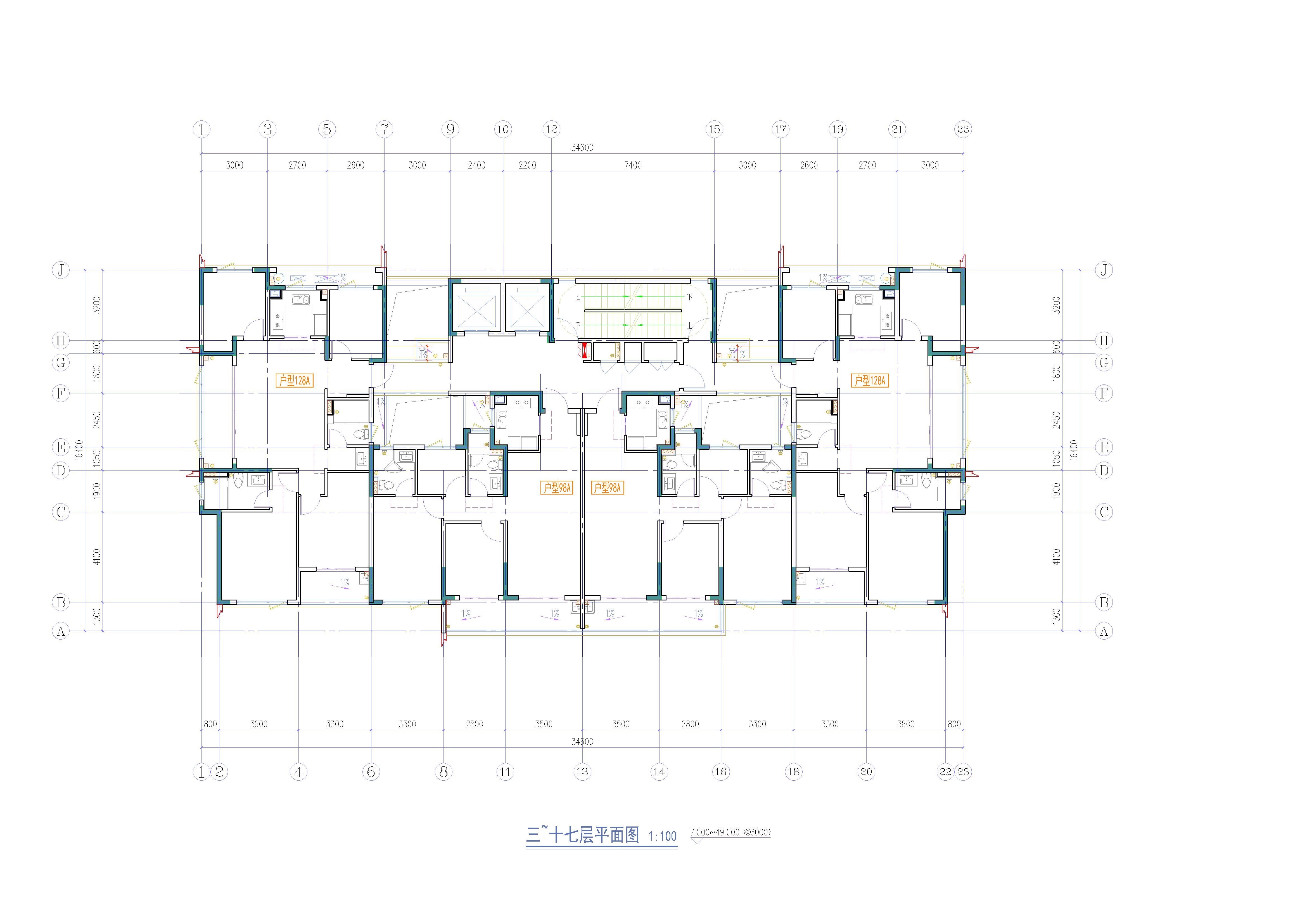 萧普南未来社区规划设计图纸（4.7万方 18--19F） 建筑 初设