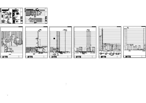 包头某大楼给排水系统设计施工图纸-图二