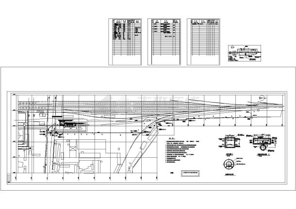 某工程给水管道穿铁路详细CAD施工图-图二