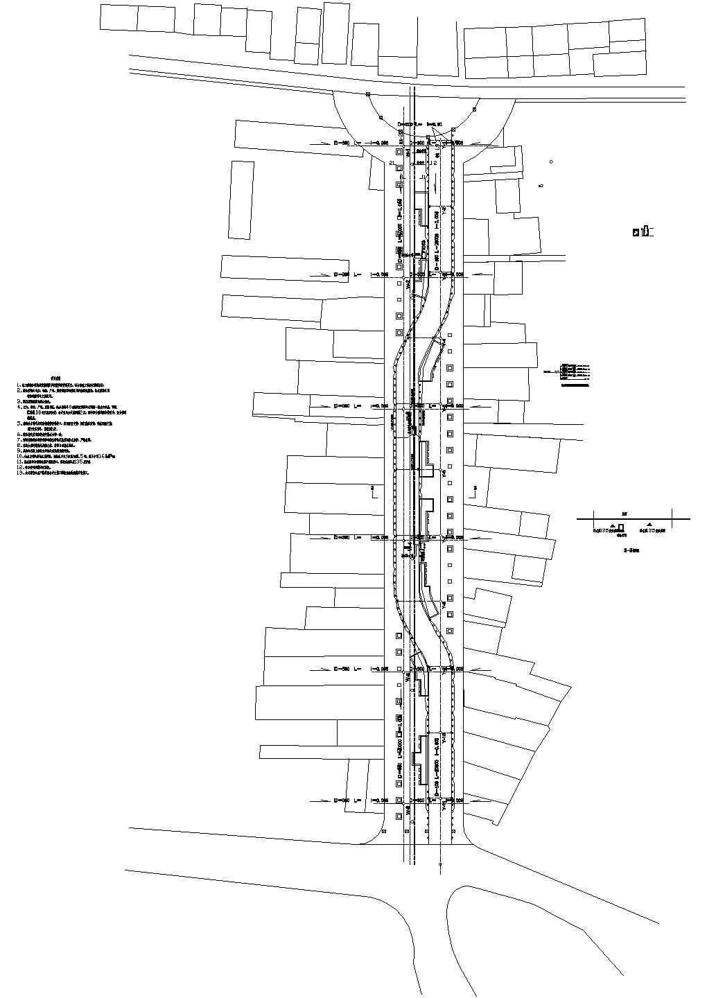 某商业街市政综合管沟CAD平面布置参考图