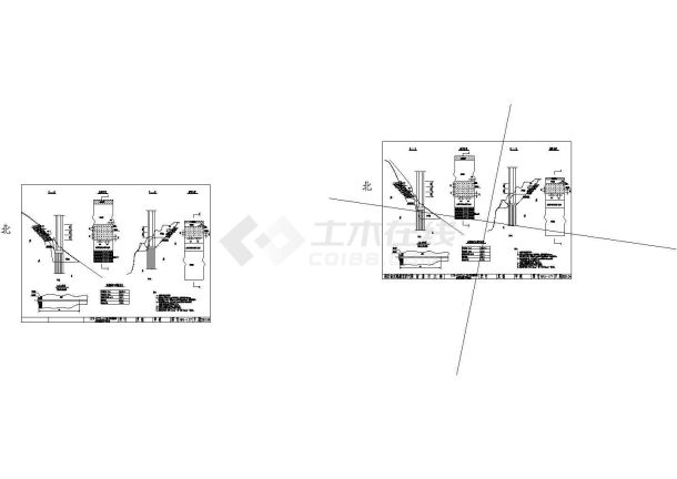 三跨预应力混凝土连续刚构桥河岸防护设计图-图一