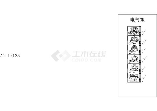 某人民医院弱电平面设计施工图纸-图一