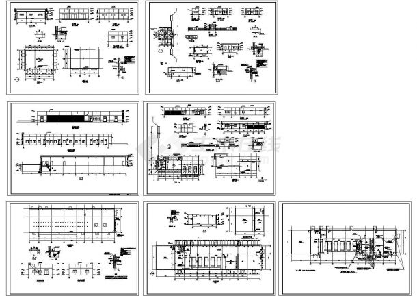 某单层工业厂房设计cad全套建筑施工图（含多个厂房设计）-图一