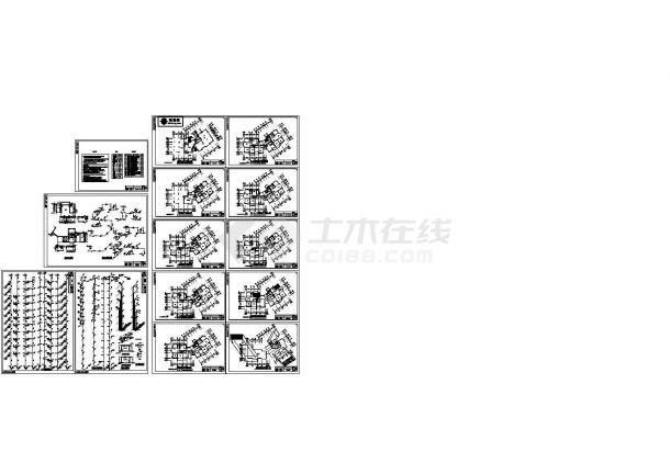 某十一层住宅楼给排水cad设计施工图-图二