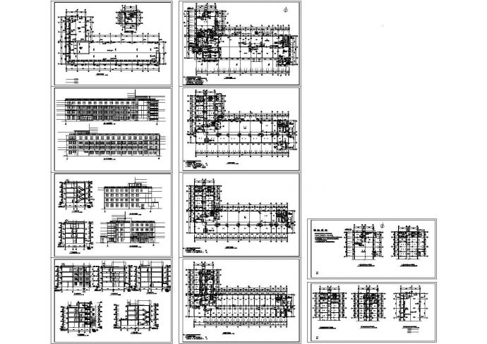 某地区工业厂房建筑方案图（全套）cad施工图设计_图1