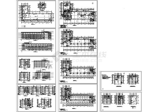 某地区工业厂房建筑方案图（全套）cad施工图设计-图二