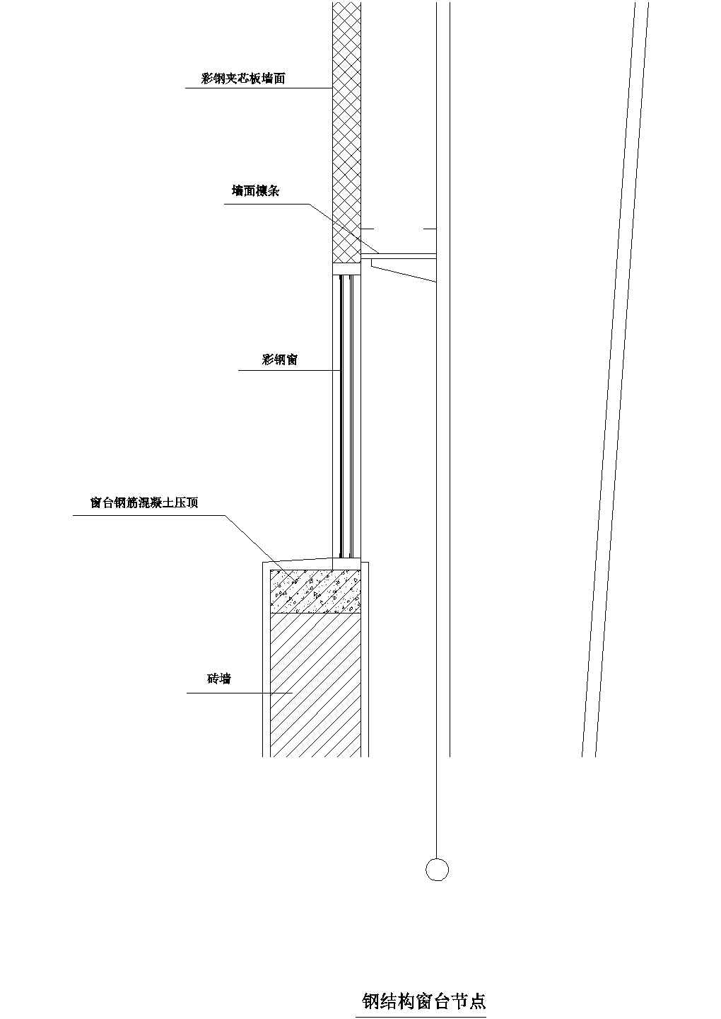 钢结构窗台节点Cad设计图