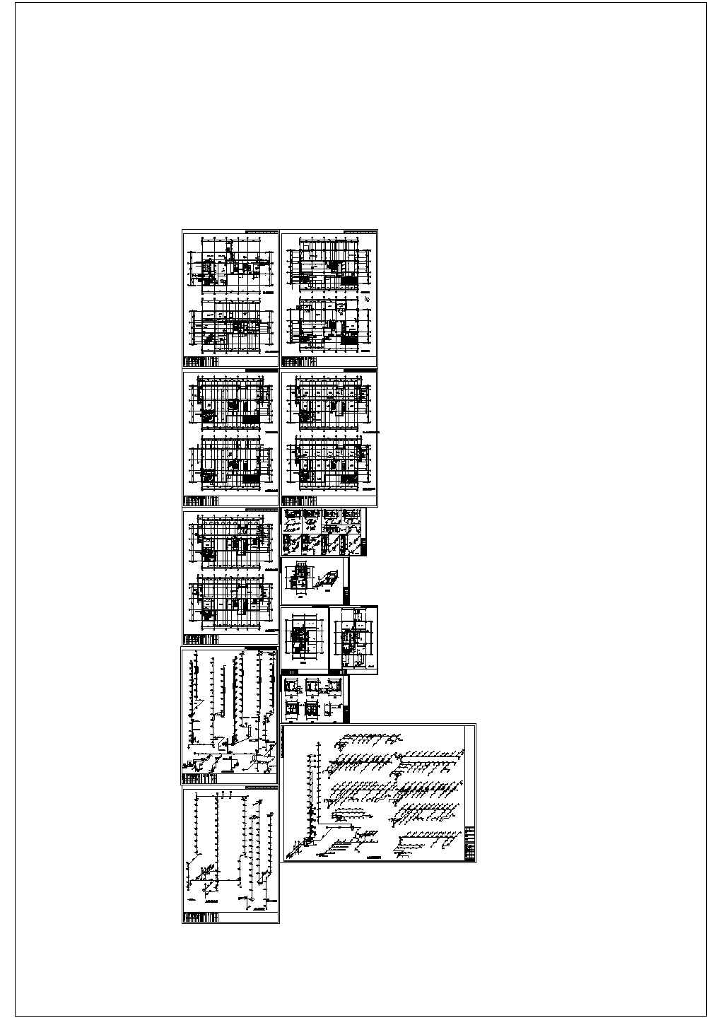 沈阳某十二层商务中心消防施工CAD图纸设计