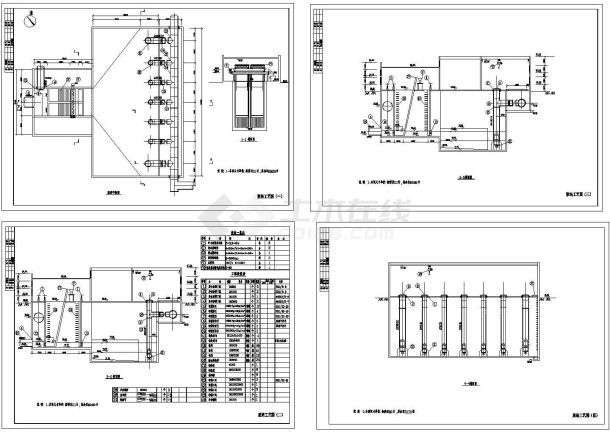 某市政泵站cad设计工艺图-图二