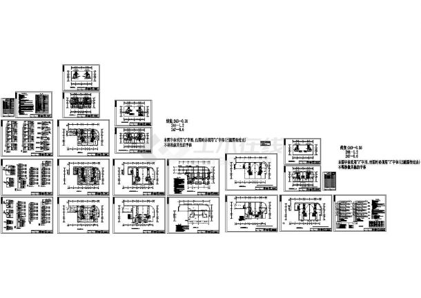 某二类高层住宅楼配电设计cad全套电气施工图（含设计说明，含消防设计）-图一