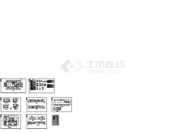 某市单层507.25米机修动力车间建筑施工图-图一