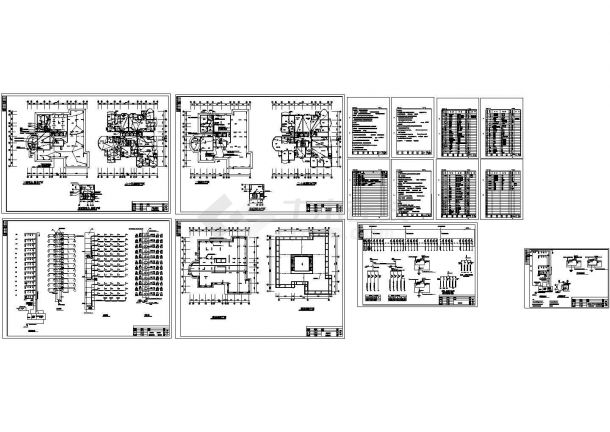 高层商住楼电气设计CAD施工图-图一