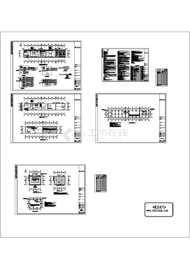 某大型工业厂房全套电气施工设计图纸，67张（含厂房、职工宿舍、办公楼、仓库）-图一