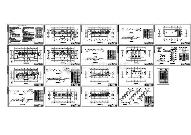 某公司办公楼风冷热泵空调系统施工图-图一