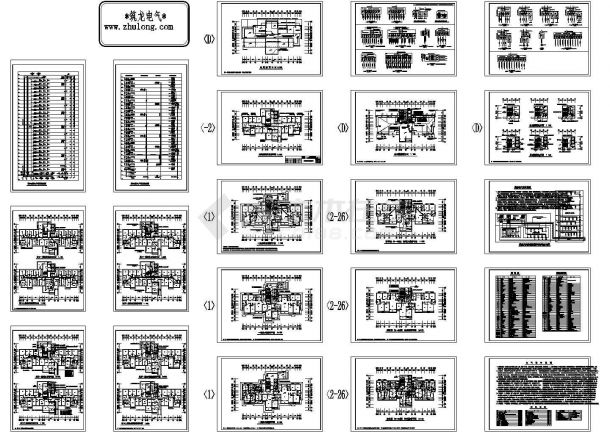 [惠州]某32层住宅楼电气施工图纸-图一