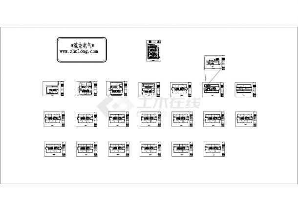 [上海]商务办公楼弱电智能系统电气cad设计施工图纸-图一