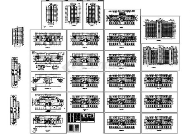 长109.41米 宽30.2米 -1+18层45120m2人民医院住院大楼建筑施工图【平立剖 目录 说明】-图一