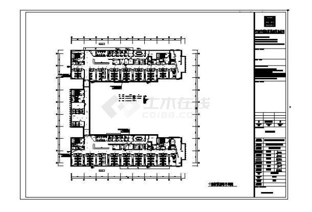 白定医院10层智能照明平面图-图一