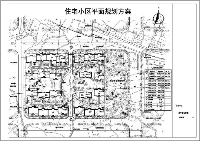 26060平方米住宅区规划设计图_图1