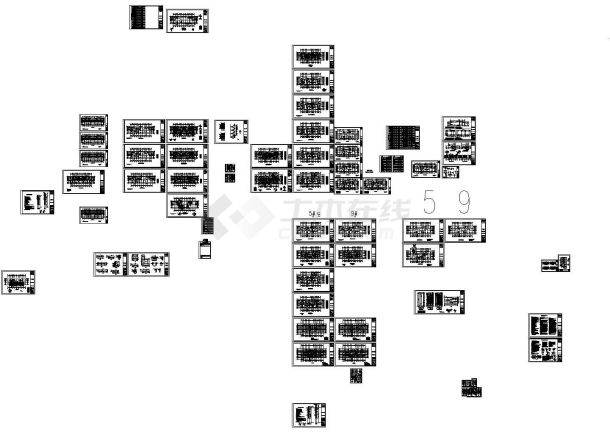 剪力墙结构高层住宅结构施工CAD图（24层,短肢剪力墙）-图一