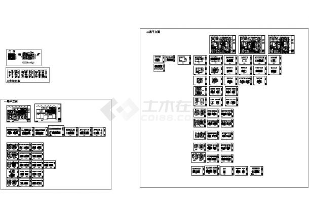 高档欧式风格KTV全套装修设计CAD施工图-图二