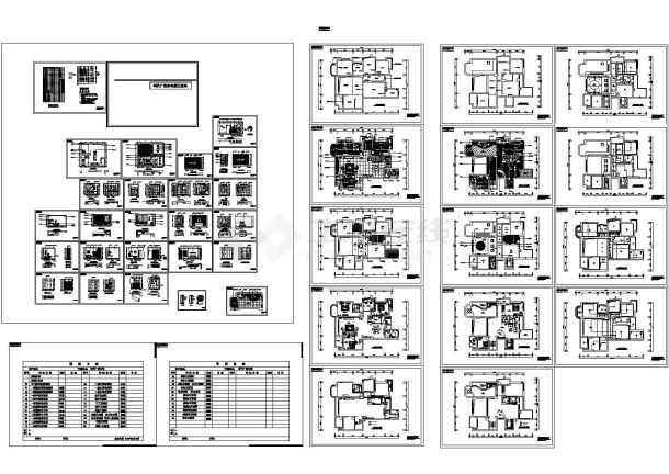 单层现代风格简约型别墅装修设计CAD施工图（带阁楼）-图二