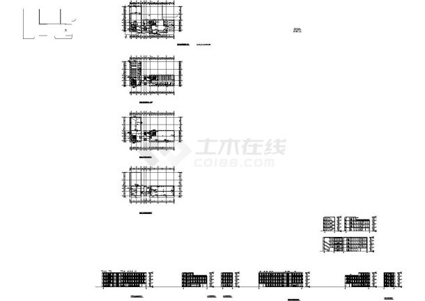 高层框剪结构办公楼建筑施工图设计-图二