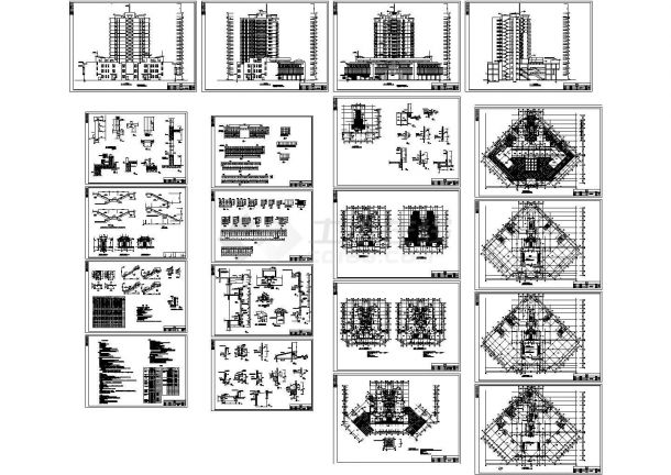 15层商住楼建筑设计施工图（含设计说明）-图一