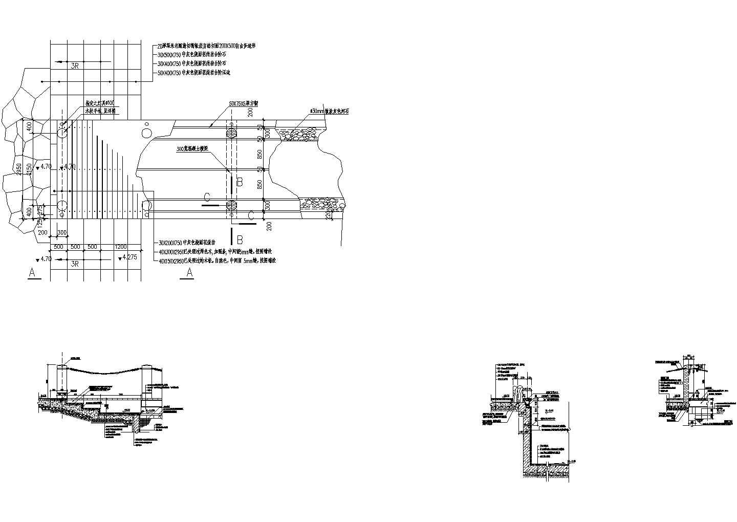 某公园木栈道CAD设计参考图