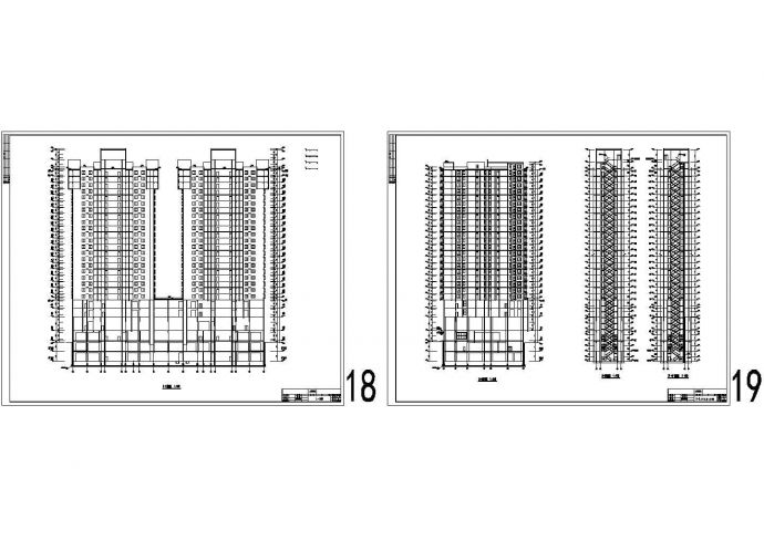 [西安市]某二十五层现代住宅楼建筑cad设计施工图_图1