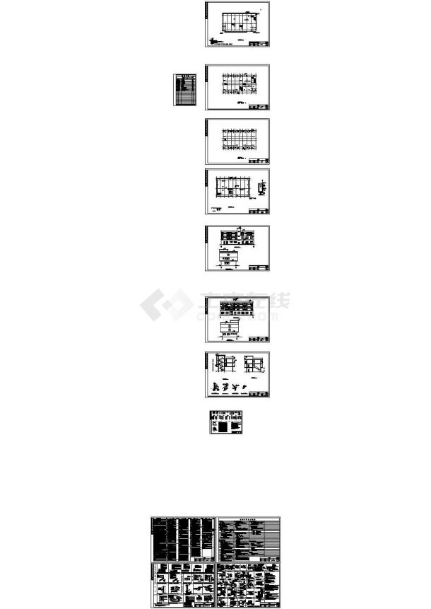 [佛山市]某三层框架宿舍楼建筑施工图（CAD，14张图纸）-图一