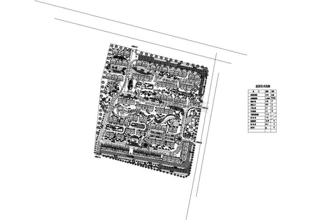 某小区景观总体规划建筑布置参考图-图一