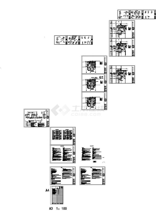 某市中水处理站建筑给排水图-图一