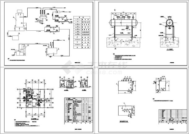  CAD construction drawing of small coal-fired boiler room design - Figure 1